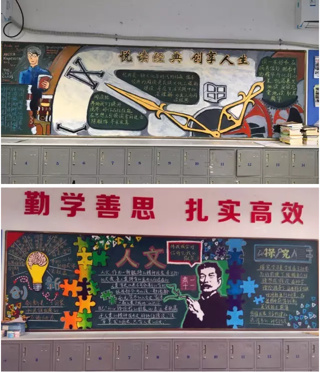 中国风黑板报版面