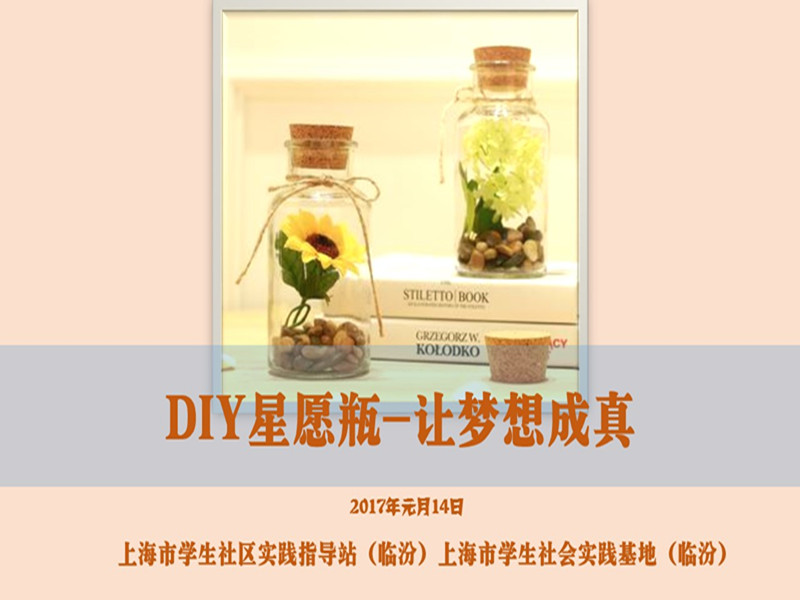 diy星愿瓶-让梦想成真 活动地点:闸北区临汾路街道 活动时间:2017-01